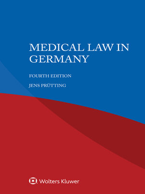 cover image of Medical Law in Germany